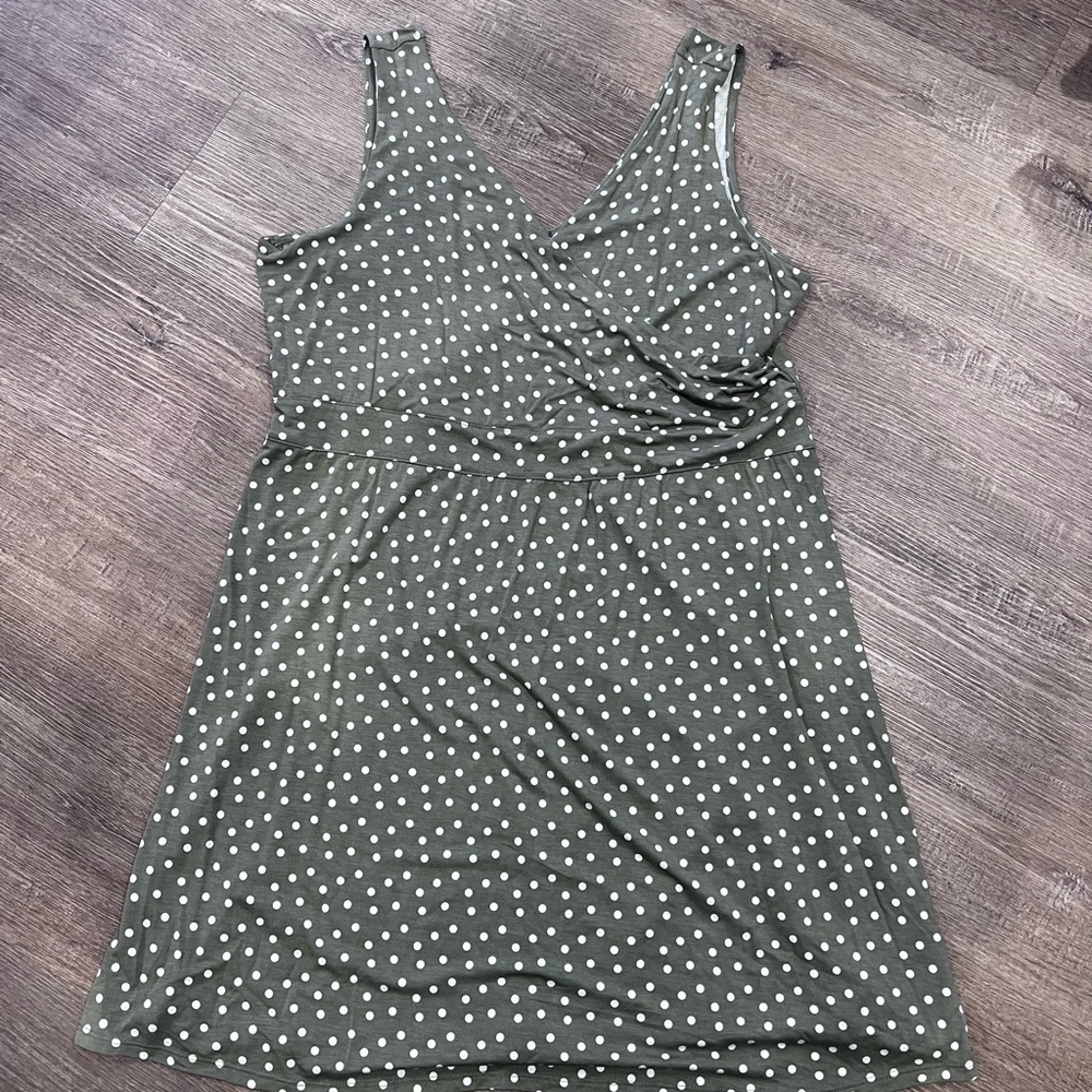 Green Polka Dot Women's Dress